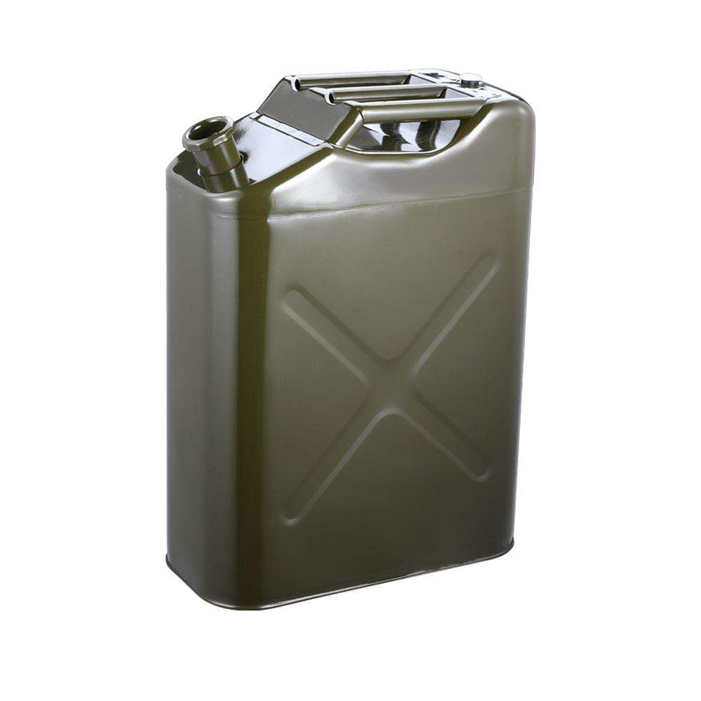 5L 10L 20L 30L Portable Standard Steel Green Jerry Can For Petrol Container