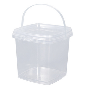 Manufacturer Clear Plastic Protein Tubs Puffs Food With PP Lid China Customized Logo Packaging