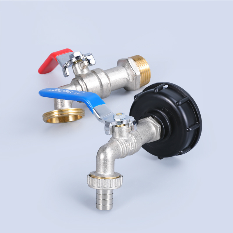 Adapter Faucet Wire IBC Tank Brass Tap Replacement Connector Fitting Valve For Garden Water Drain