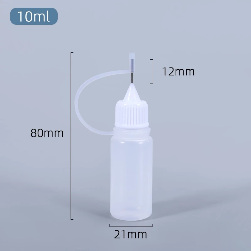 Mini 10ML 30ML Translucent Needle Tip Bottle Soft Squeezable Glue Bottles Paper Art Quilling Tool High quality