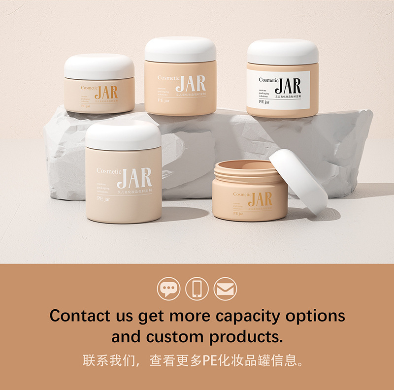 Cosmetic Packaging Body Butter Body Scrub Containers Plastic Jars with Lids for Hair Products Skin Care Use