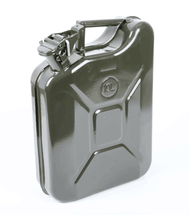 Professional Ammo Standard Green Steel 5l 10l 20l Fuel Tank Gas Diesel Gasoline Oil Jerry Cans