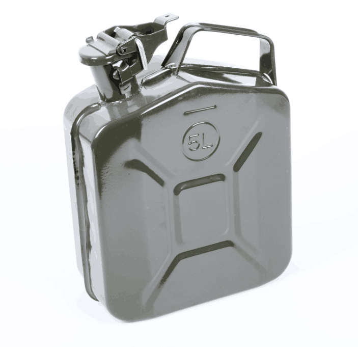 Professional Ammo Standard Green Steel 5l 10l 20l Fuel Tank Gas Diesel Gasoline Oil Jerry Cans