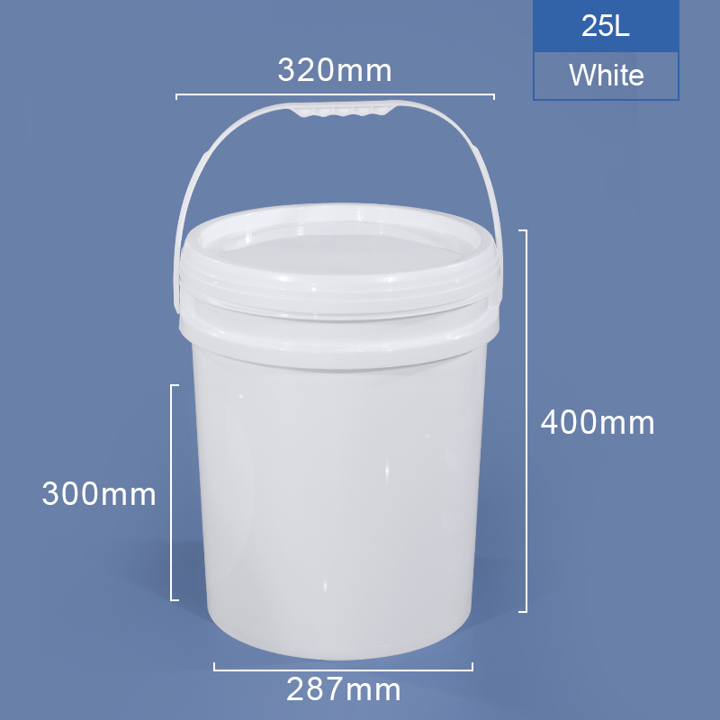 Wholesale Food Grade 25 Liter Plastic Disinfectant 5 Gallon Drum  Bucket With Lid