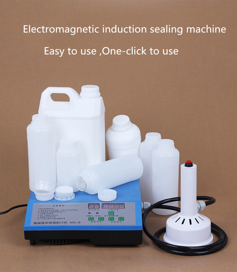 Hand Held Electromagnetic Induction Aluminum Foil Lid Sealing Machine Continuous Induction Sealer