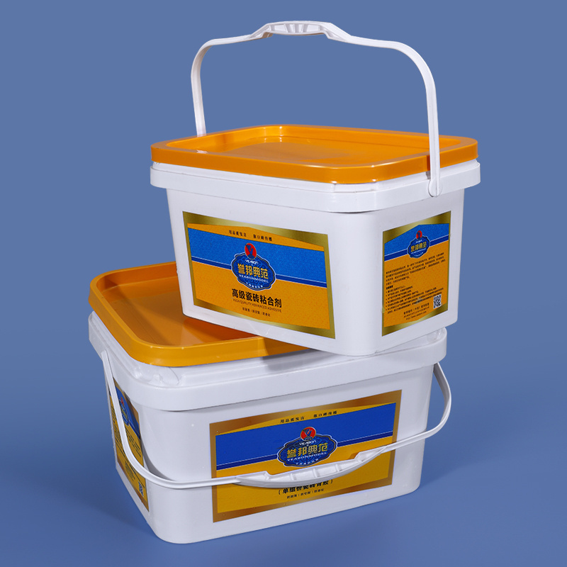 Factory Direct Hot Sale Square Plastic Bucket Customized Color Container Pails