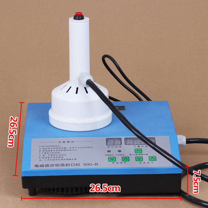 Hand Held Electromagnetic Induction Aluminum Foil Lid Sealing Machine Continuous Induction Sealer