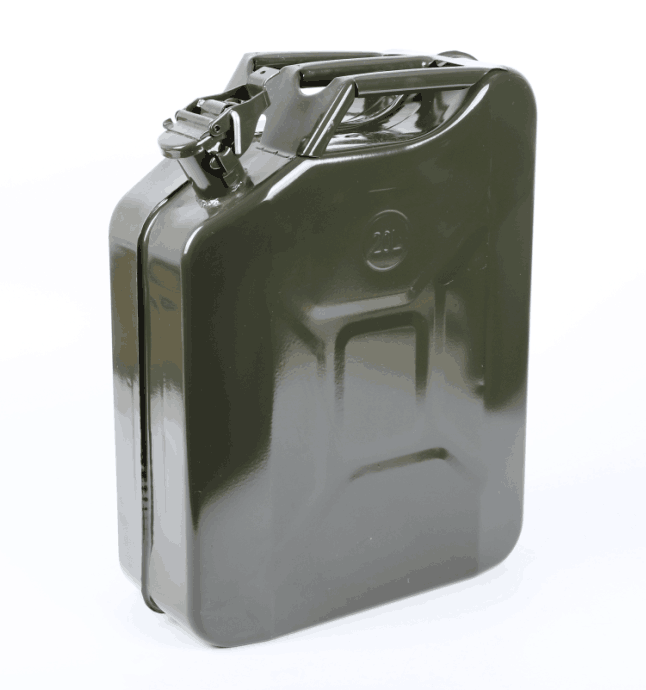 Professional Ammo Standard Green Steel 5l 10l 20l Fuel Tank Gas Diesel Gasoline Oil Jerry Cans