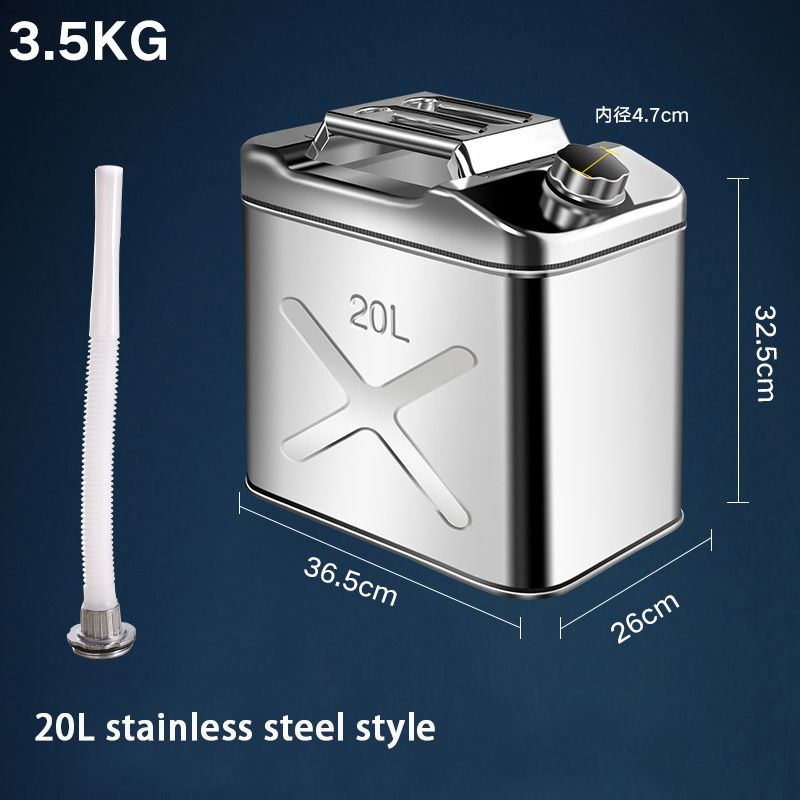 10L 20L 30L American type portable mini stainless steel petrol oil jerry can