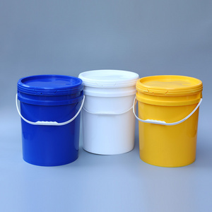 High Quality Different size 100% new material 20L Round PP Paint Bucket multi-purpose 5 Gallon Plastic Drum With Lid wholesale