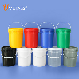 Wholesale 1L-50L White Thickened Round Pails Plastic Paint Buckets