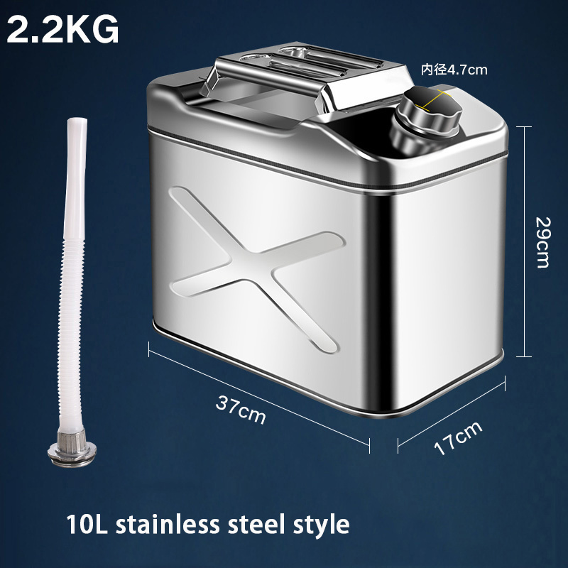 10L 20L 30L American type portable mini stainless steel petrol oil jerry can