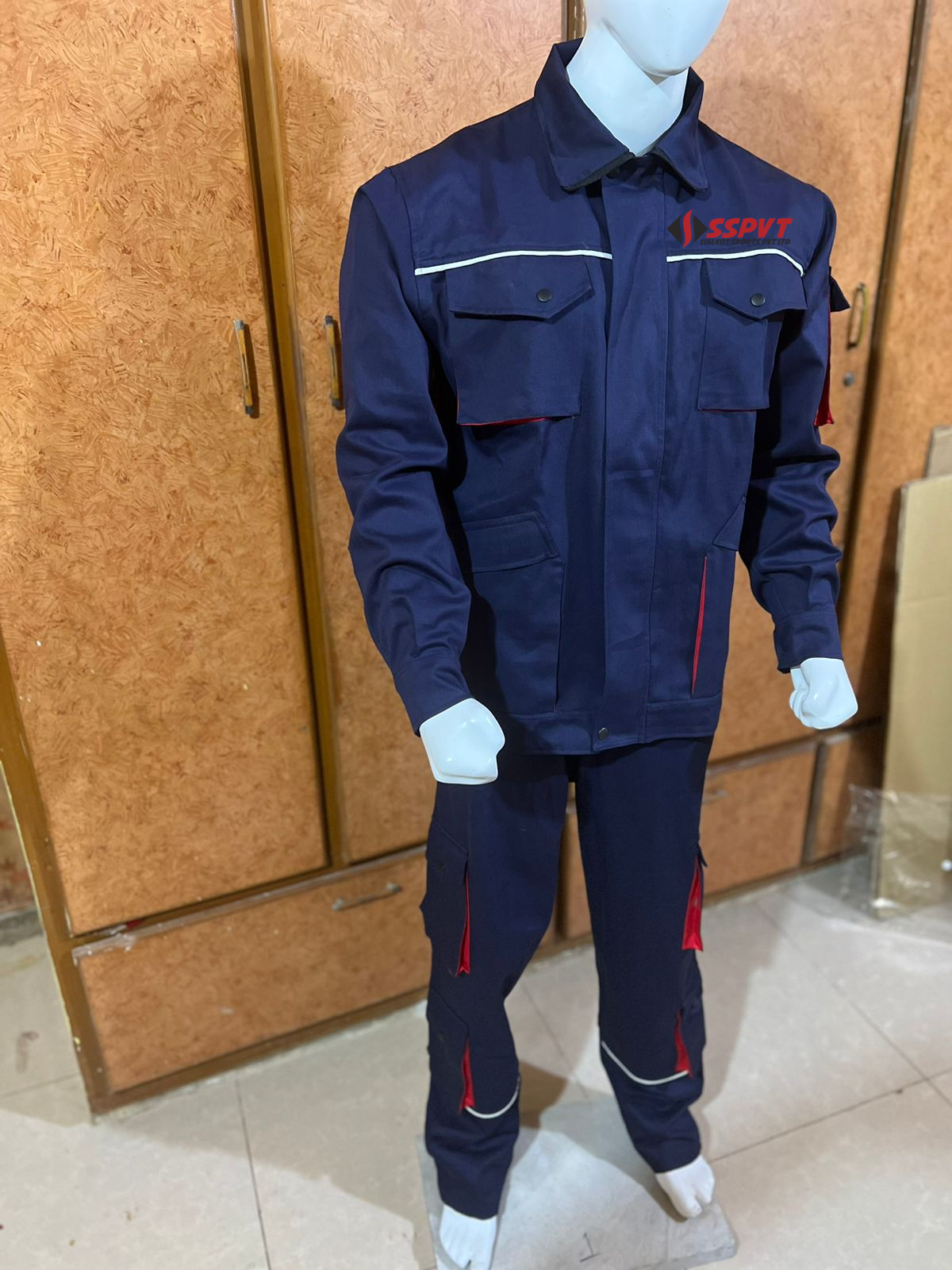 coverall 100% Cotton Coveralls 2 piece set work ware custom logo embroidery screen printing