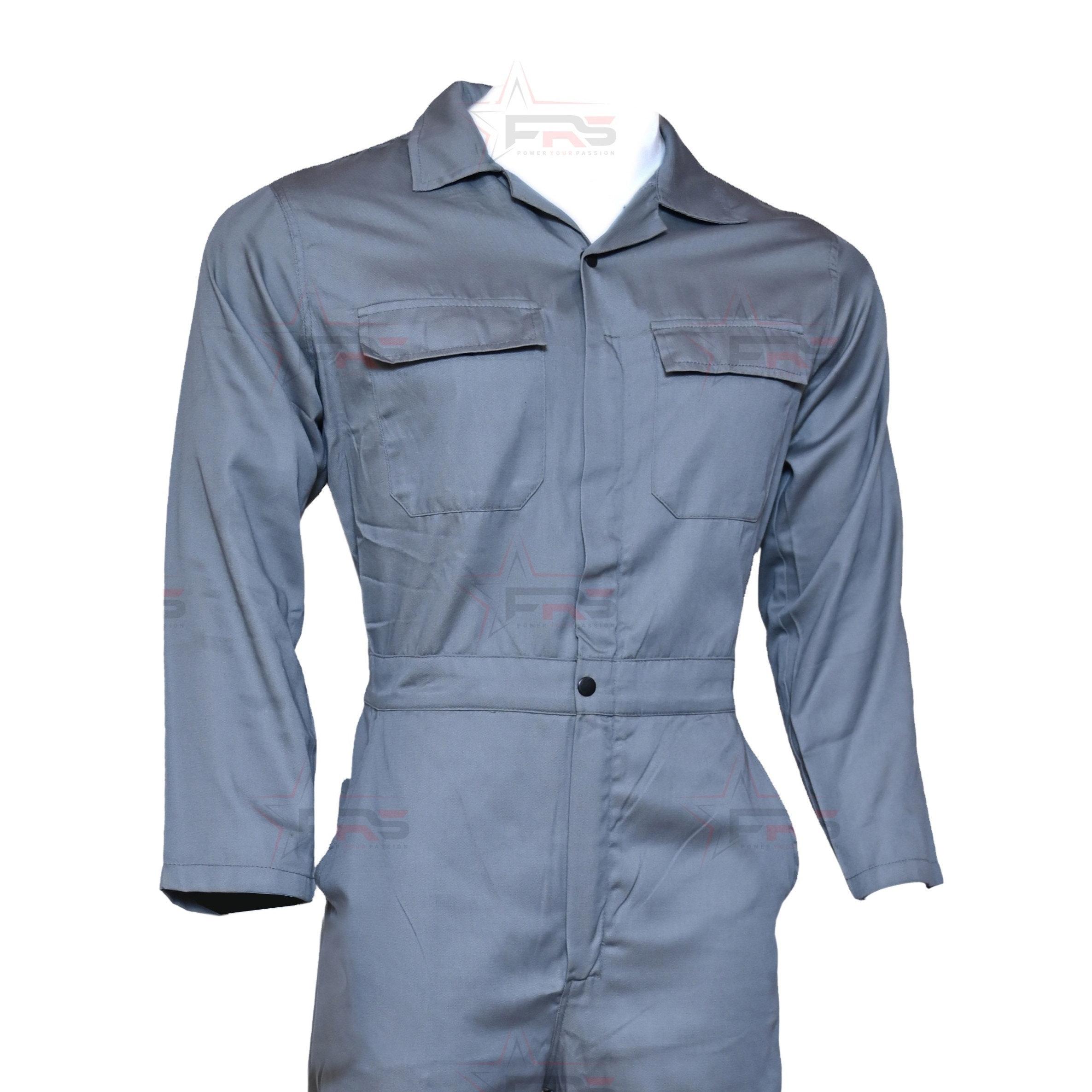 workwear coverall 80% Cotton 20% polyester  customized color 6 pockets back elastics