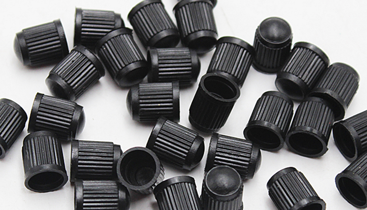 Black plastic valve cap Car Tire Valve Cap