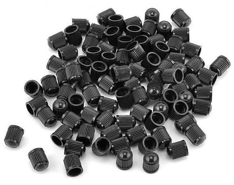 Black plastic valve cap Car Tire Valve Cap