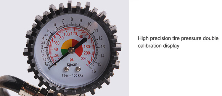 digital air pressure gauge tire inflator with gauge with chuck for truck tyre