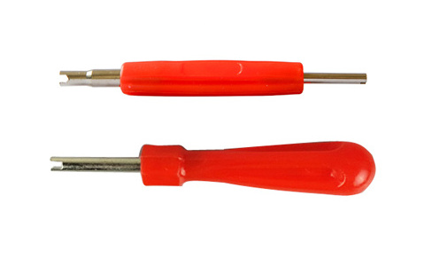 Tire repair tools with tire valve core remover tools