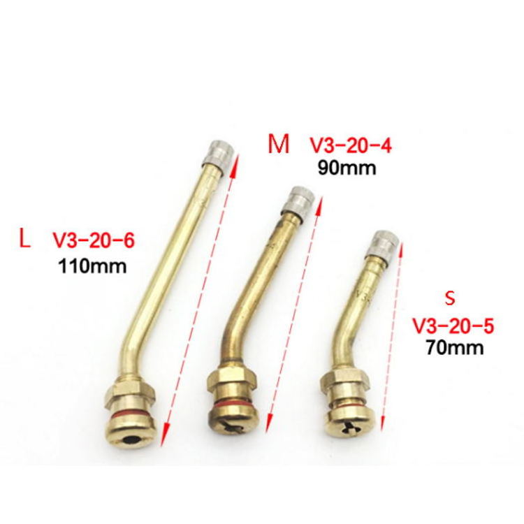 European Style Clamp In  Truck  Bus Brass Tire Valve Stem V3.20.12  V3-20-4