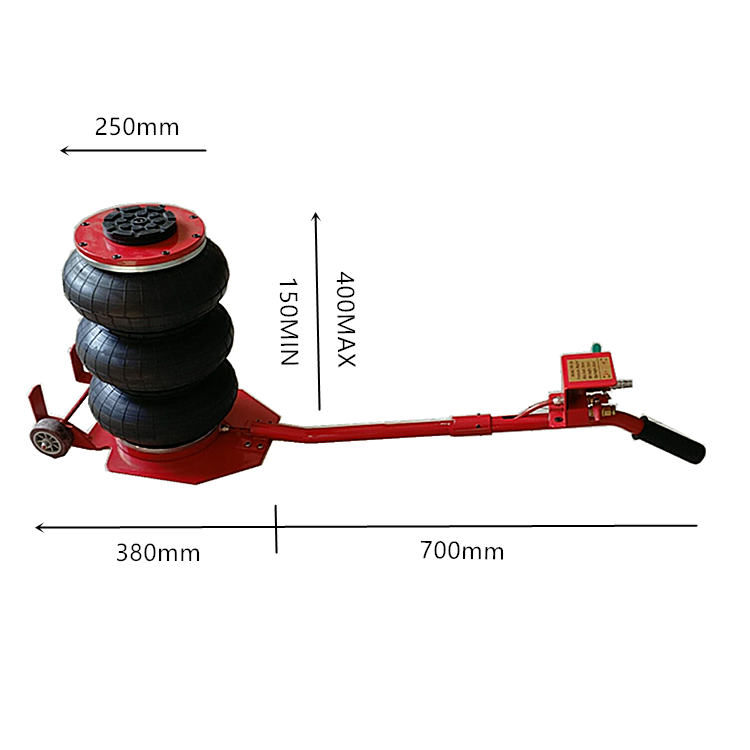 Air 3 Ton Hydraulic Low Profile Car Body Floor Jack with Dual Pump