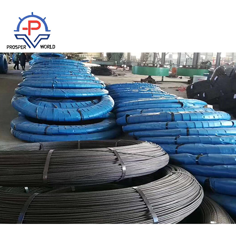 2020 cold heading carbon mild high tensile strength 77b 82b black prestressed pc iron steel wire