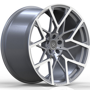 Staggered 21X9 21x11 Machined Grey Monoblock Forged Rims for BMW X5 F15 Alloy Wheels