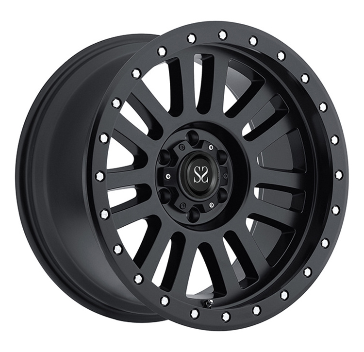 Aftermarket 4X4 matte black off road wheels -44 for truck