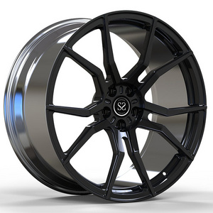 Polished Barrel+Black Face 18 19 20 21 22 Custom Forged Monoblok Aluminum Alloy Rims 5x100 For Toyota Corolla