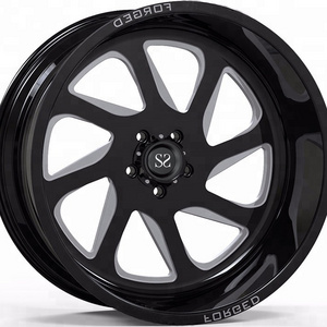 SAE J2530 Replica Forged Car Alloy 4x4 Wheels, Black Alloy Car Rims for Lamborghini