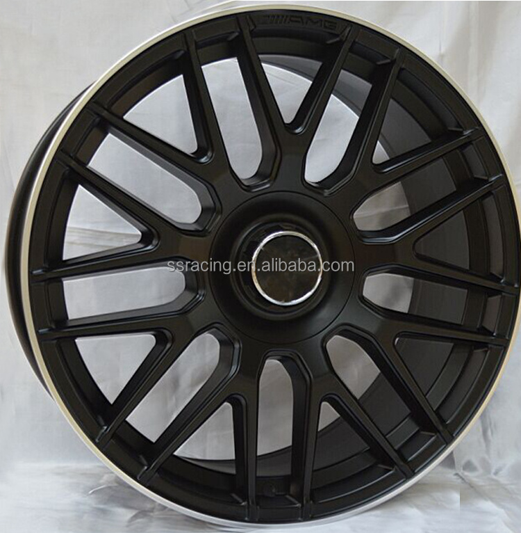 Factory Outlet Black Machine Deep Dish A356.2 18 19 Inch Car Casting Alloy Wheels For Mercedes C63