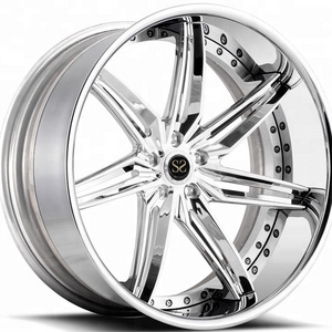 Popular Brushed Silver Polished 19 20 22 Inch 2 Piece Rims Deep Lip Concave Dish 5x120 Forged Wheels For M3 M5 X5 X6 Rs5 Rs6