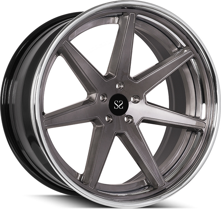 Gloss Black + Machined Disc 3 PC 22inch Forged Alloy Wheels For  S63 Car Rims