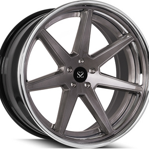 Gloss Black + Machined Disc 3 PC 22inch Forged Alloy Wheels For  S63 Car Rims