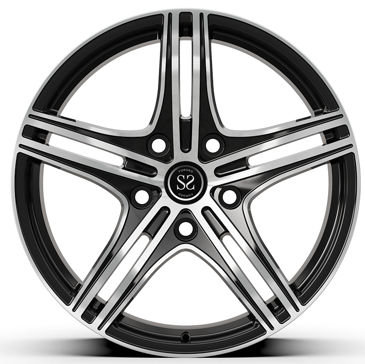 Custom Forged Rims 5-Spoke Gloss Black Machined Face 20x9.5 For TOYOTA LAND CRUISER 200 SERIES