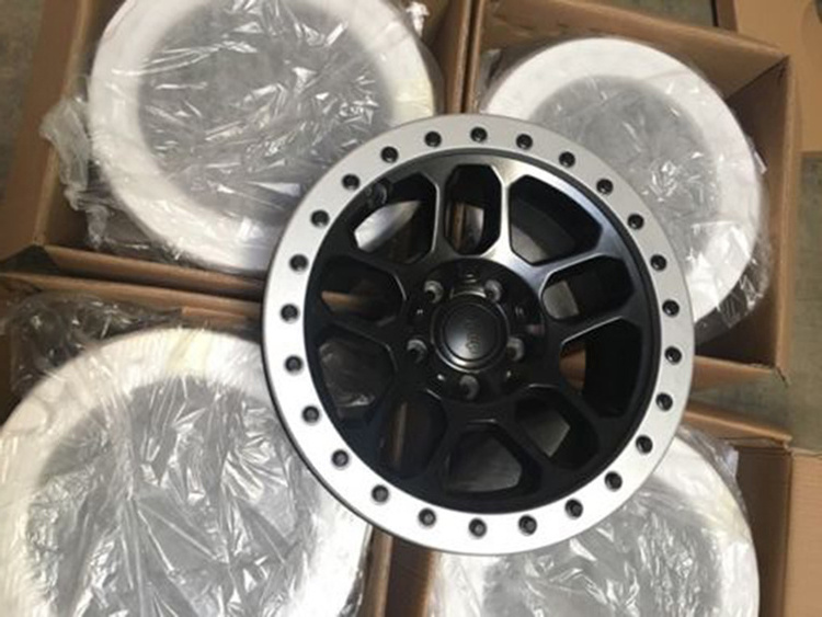 17*8 Inch 5 Hole Passenger Car Aluminum Casting Aftermarket Alloy Beadlock Wheel RIMS For SUV Wrangler for customized