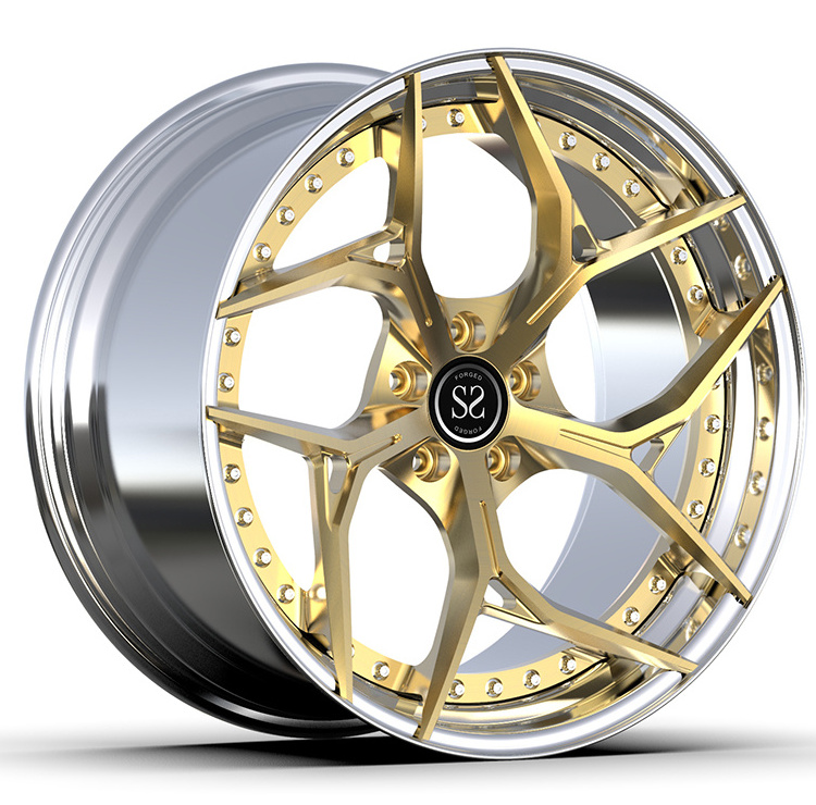 17 inch deep dish alloy 1 piece forged wheels rims for customized