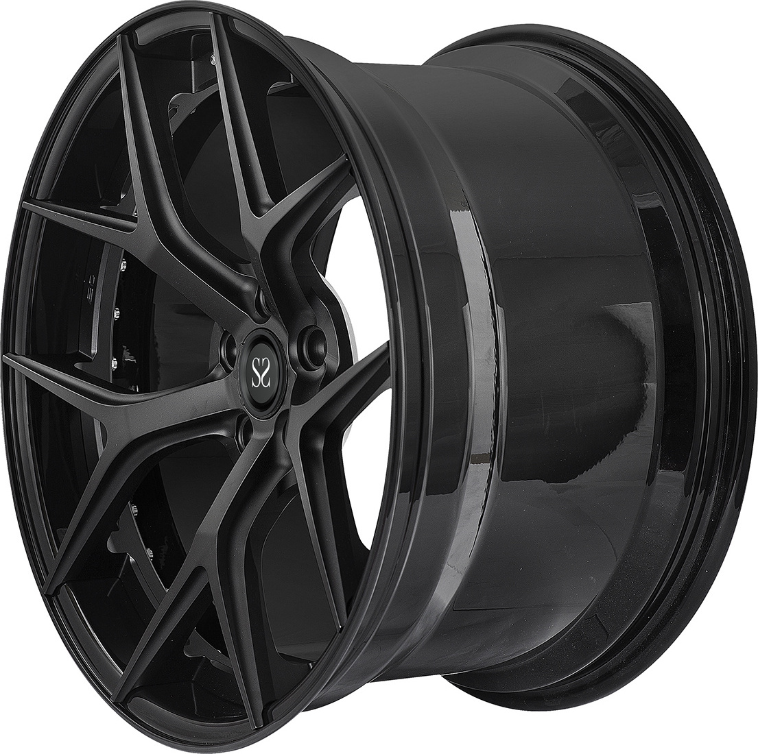 Popular 2 piece forged new designs concave alloy wheels rims