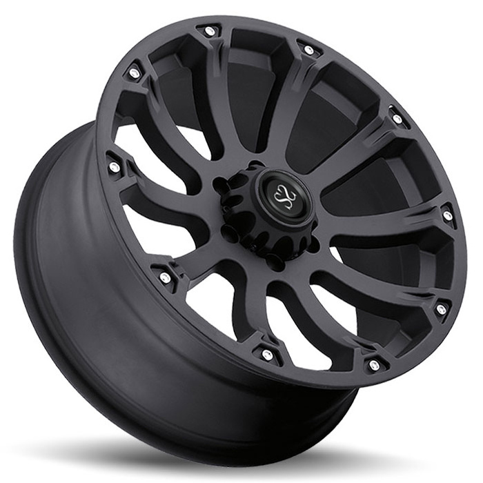 Heavy Duty Multi Spokes Concave Truck Wheels Rims 5-127 For Wrangler 18 19 20 Inches Matt Black