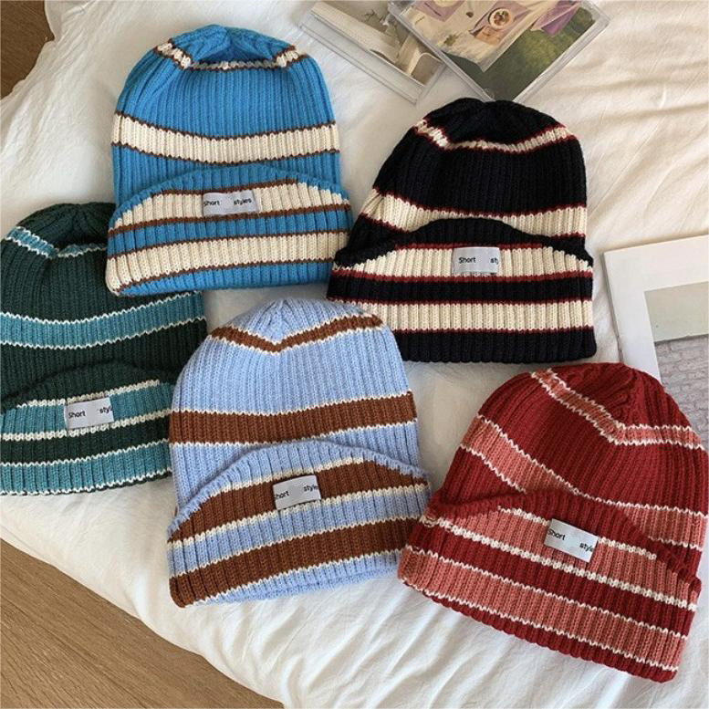 designer beanie hats 2023 Winter Hats unisex adults Fashion Skully Hat Beanie Cap Knit Acrylic Custom thermal Striped Beanies