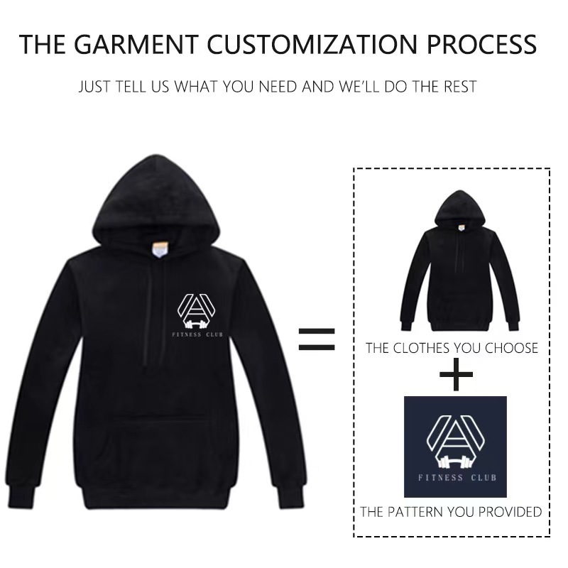 high quality custom printed label heavy hoodie vintage wash black hoodie with side pockets