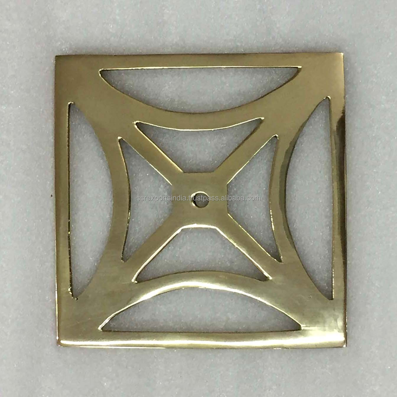 Brass Back Plate for Knob Pull Unique Design Furniture Hardware Pulls Handle Kitchen Cabinet Drawer Dresser Factory Manufacturer