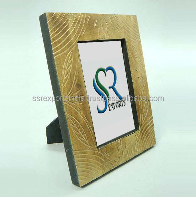 Wholesale modern Rattan photo frame molding in black white walnut silver gold with gold stripe for decorative picture frames