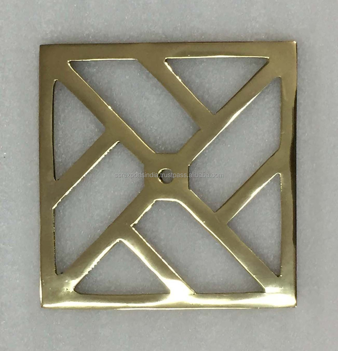 Brass Back Plate for Knob Pull Unique Design Furniture Hardware Pulls Handle Kitchen Cabinet Drawer Dresser Factory Manufacturer