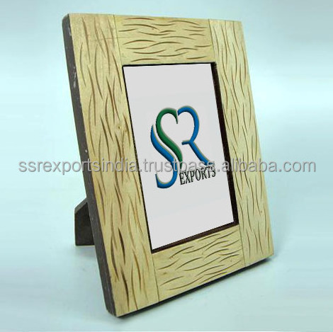 Wholesale modern Rattan photo frame molding in black white walnut silver gold with gold stripe for decorative picture frames