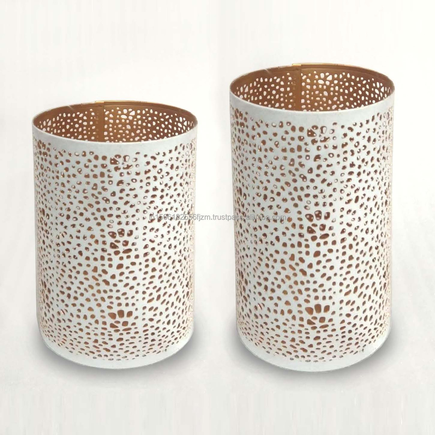 Votive Candle Holder Round Shape Designer Votive Candle Holder for Home and Interior Living Room Decoration  Metal