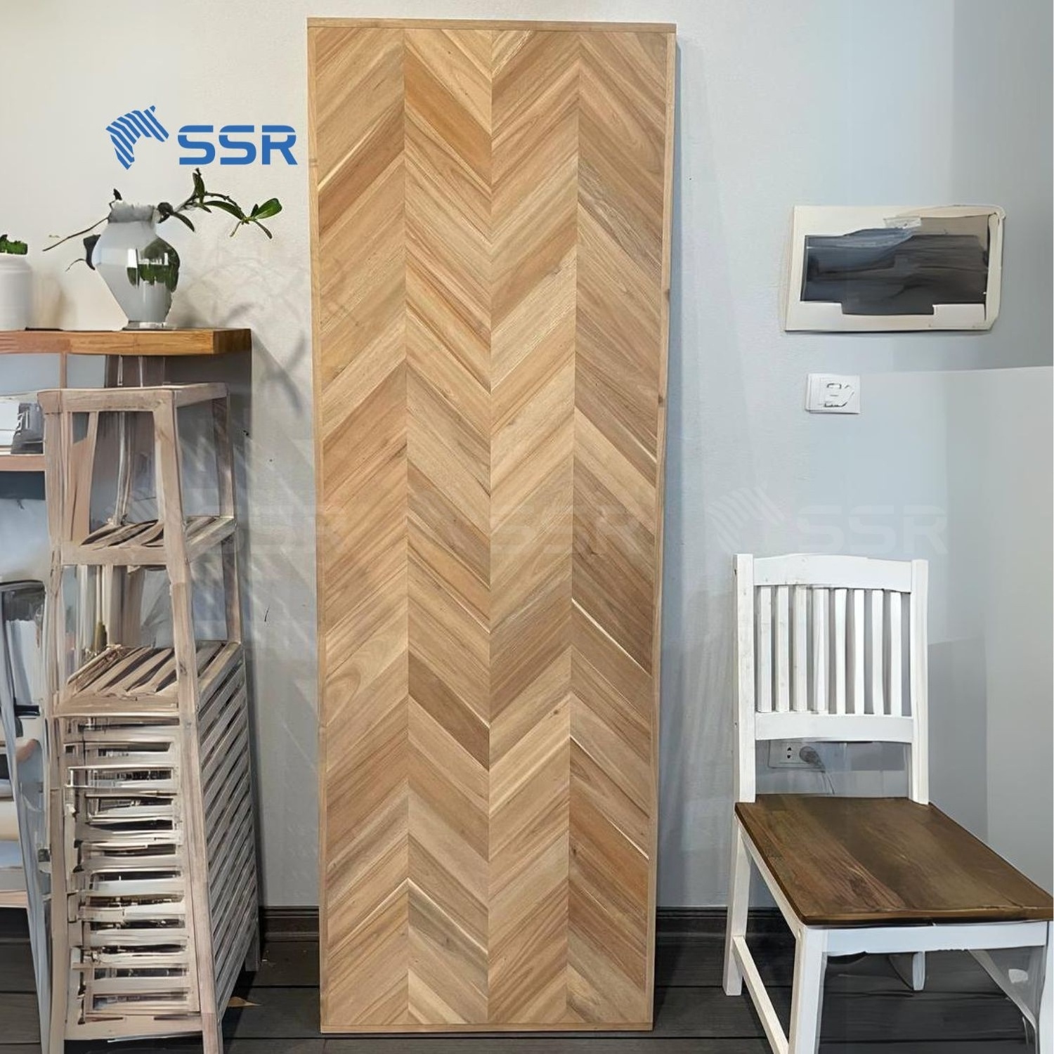 SSR VINA - Acacia Wood Chevron Countertop - Acacia chevron wood panel kitchen cabinet/Worktops/ Bechtops/ Bathroom vanities