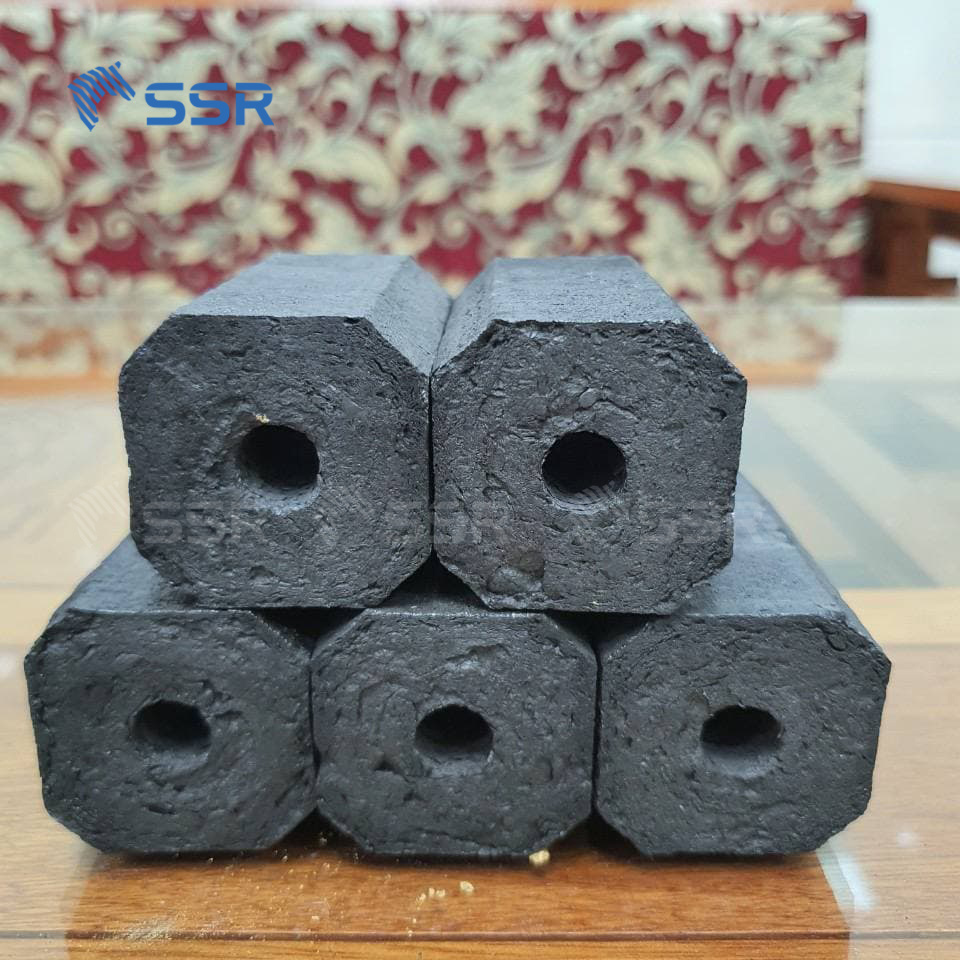 SSR VINA - Pini Kay Briquette Charcoal -  White Charcoal Charcoal for barbecue grill/ Heating/ Industry application