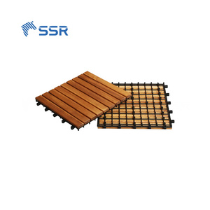 SSR VINA - acacia wood outdoor tiles - 300x300mm outdoor deck tiles garden furniture for balcony patio porch deck tiles