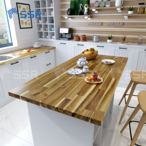 SSR VINA - Acacia Butcher Block Countertop - finger joint laminated board wood countertop butcher block countertop