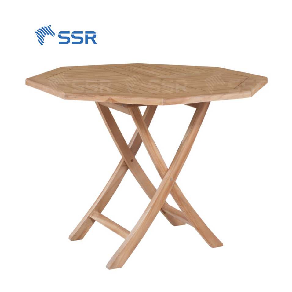 SSR VINA - Outdoor wooden table set - folding table and chair set includes folding table and folding chair outdoor folding chair